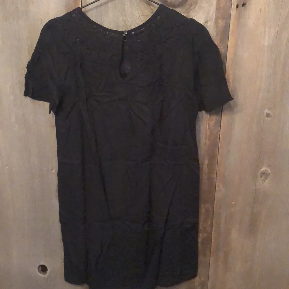 Old Navy Black Lace Panel Holiday Dress XL 14